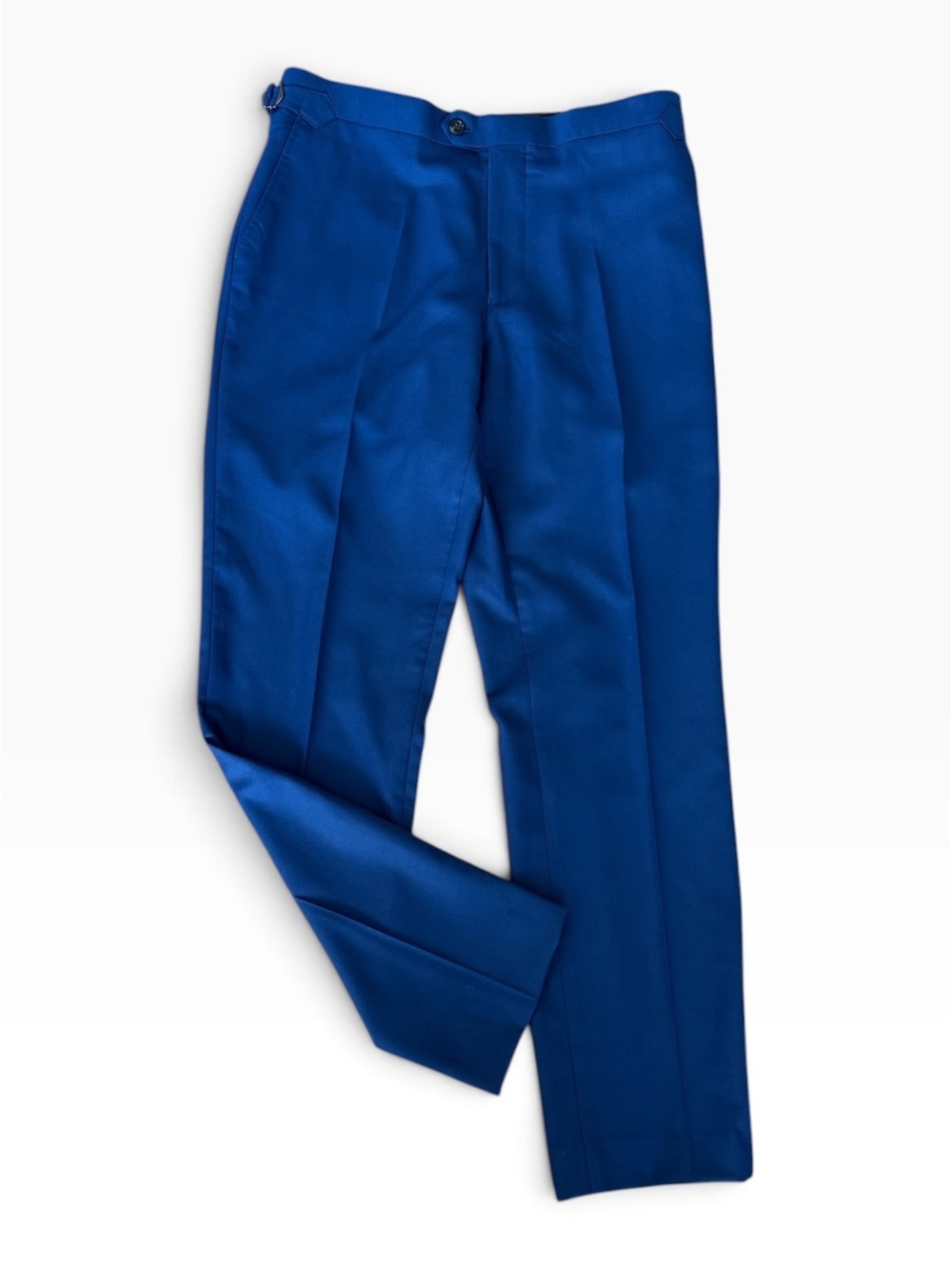 Spier & Mackay Royal Blue Contemporary Dress Trousers Pants Size 35 100% Wool